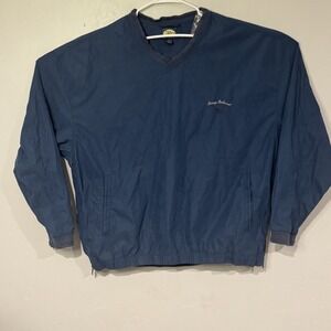 Tommy Bahama Men's Golf Windbreaker Pullover Sweater Size 2XL Blue Swordfish